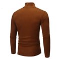 thumbnail image 4 of DPTALR Homme Col Roulé Uni Décontracté Chandail T-shirt Chandail de Base, 4 of 4