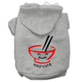 thumbnail image 1 of Miso Cute Screen Print Pet Hoodies Grey Size Sm (10), 1 of 1