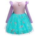 thumbnail image 4 of Robe de Princesse à Manches Longues pour Bébé Fille, Robe de Fête 12 m-5 T, 4 of 7