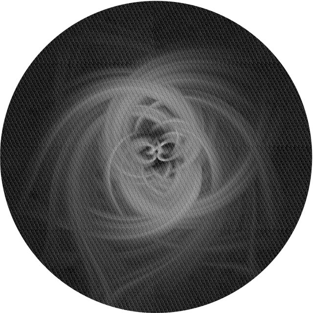 Ahgly Company Tapis Rond Lavable en Machine Intérieur Transitionnel Gris Minuit, 6 Pieds Rond