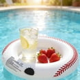 thumbnail image 4 of pstuiky Portable Inflatable Floating Cooler & Drink Holder Sphere-Shaped Pool Float with 4 Drink Slots Thickened Plastic for Durability, 4 of 6