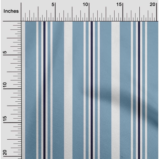 oneOone Cotton Flex Fabric Stripe Decor Fabric Printed BTY 40 Inch Wide