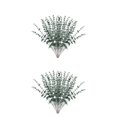 thumbnail image 4 of relayinert Lot de 12/lot Prix Bas Bouquet de Plantes Simulées à Haute Rentabilité Fil de Fer avec Plasticité Arbitraire Eucalyptus Vert Foncé Givre 2 Pcs, 4 of 6