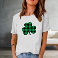 thumbnail image 2 of QIPOPIQ T-Shirts à Manches Courtes pour Femmes à Col Rond St. Patrick's Day T-Shirts Shamrock T-Shirt Vert Hauts St Patricks Day T-Shirts T-Shirt Ample T-Shirts de Vacances T-Shirts Graphiques Aubaines, 2 of 4