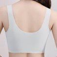thumbnail image 4 of Yuzhih Womens Front Closure Everyday Bras Comfortable Wireless Bralettes V Neck Seamless Bra Wire Free Basic Bras, 4 of 5