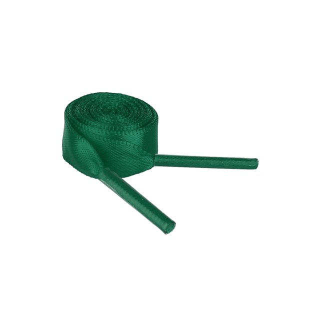 INSPIRE CHIC Unisex Solid Color Flat 0.4'' Wide Ribbon Shoelaces 2 Pairs 90cm/35.4" Dark Green