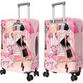 thumbnail image 5 of Travel Luggage Cover Suitcase Protector Fits 18-32 Inch Luggage Wheel Covers Patterned Travel Related Items Flower Luggage Protector Elastic Luggage Anti-scratch Suitcase Cover S, 5 of 5