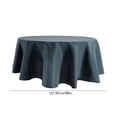 thumbnail image 3 of 48-Inch Round Polyester Tablecloth for Dining Room, Wrinkle-Resistant Fabric Cover for Home Kitchen Parties, 3 of 6