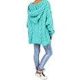 thumbnail image 3 of RKSTN Sweaters for Women Fashion Loose Large Size Color Hood Long Sleeves Sweater Tops Fall Sweaters, 3 of 8
