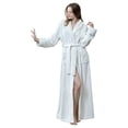 thumbnail image 2 of Gift TIMIFIS Women Hooded Plush Soft Robe Warm Fleece Bathrobe Warm Fleece Winter Robe, Long Soft Plush Cozy Spa, Resort & Hotel Bathrobe Bathrobe pring/Summer, 2 of 5