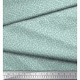 thumbnail image 2 of Soimoi Poly Georgette Fabric Leaves & Berries Shirting Printed Fabric 1 Yard 52 Inch Wide, 2 of 3