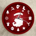 thumbnail image 3 of Agiferg Holiday Decoration Gift Wall Clock Santa Claus Wall Clock Decoration Clock, 3 of 9