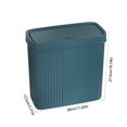 thumbnail image 3 of Meitianfacai Bathroom Trash Can With Lid Garbage Can With Press Lid Plastic Wastebasket With Popup Lid For Toilet Office Bedroom Living Room, 3 of 6