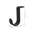 thumbnail image 2 of UPOUART 3Pcs Stylish Black Stainless Steel Curtain Brackets for Wall Mounted Single Rod Support, 2 of 8