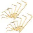 thumbnail image 1 of Luxshiny 1Set Golden Iron L Hooks Screw Designed for Secure Hanging and Easy Installation, 1 of 8