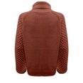 thumbnail image 3 of cllios White Sweaters for Women oversized Turtleneck Jumpers Casual Lantern Sleeve Knit Textured Sweater Pure Color Ribbed Pullover Tops, 3 of 4