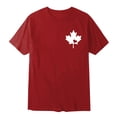 thumbnail image 3 of WEIYLL T-Shirt Femme Canada Feuille d'Érable Imprimée Fière Déclaration Rouge Hauts Tailles m, 3 of 3
