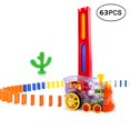 thumbnail image 1 of Ensemble de Jouets Électriques Classiques Modèle de Blocs Domino, Train avec Lumières et Sons, 1 of 11