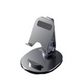 thumbnail image 1 of stanreset Support de Téléphone Pliant Bureau Simple Support Fixateur Réglable Support de Table Accessoires pour Téléphones Portables Gris, 1 of 1