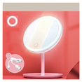 thumbnail image 1 of LED Makeup Mirror With Light Lamp With Storage Desktop Rotating Cosmetic Mirror Light Adjustable Dimming USB Vanity Mirror ,Widely Use, 1 of 7