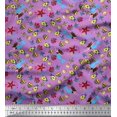 thumbnail image 1 of Soimoi Rayon Fabric Fish,Mermaid & Starfish Ocean Print Sewing Fabric Yard 42 Inch Wide, 1 of 3