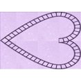 thumbnail image 1 of Ahgly Company Machine Washable Indoor Rectangle Transitional Orchid Purple Area Rugs, 8' x 10', 1 of 7