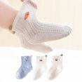 thumbnail image 2 of TOOYOU Infant Socks Unisex Breathable Cartoon Pumpkin Mesh Socks High Ankle Socks Size 6-12 Months, 2 of 4
