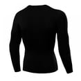 thumbnail image 2 of Promotion Clearance! 1PC Men‘s Compression Shirts Baselayer Crewneck Long-Sleeve Dry Fit T-Shirts Tops Tees Plus Size 6 Colors, 2 of 9
