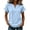 Bleu, Joli Top de Travail pour les Femmes, variante sur SZJXBUY Hauts Décontractés pour Femmes, T-Shirts Oversize à Col en V à Manches Courtes avec Ourlet à Franges, T-Shirts d'Été Boho Chic Coupe Ample Légers Beige, m