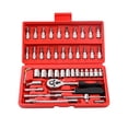 thumbnail image 1 of Tool Set with Tool Box 46-Piece Socket Wrench Set Car Motorcycle Auto Insurance Set Household Xiaofei Hardware Tool Combination Set Allen Wrench Socket Set Metric Allen Socket Set, 1 of 3