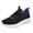 Purple, variant on WEAIXIMIUNG Platform Sneakers for Women Black Leather Ladies Shoes Fashion Sneakers Flat Breathable Thin Mesh Running Sneakers
