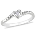 thumbnail image 1 of Miabella Diamond Accent Sterling Silver Heart-Shaped Promise Ring, 1 of 4