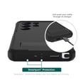 thumbnail image 4 of onn. Samsung Galaxy S25 Ultra Rugged Phone Case with Built-in Kickstand & Smartport Protection, Clear/Black, 4 of 5