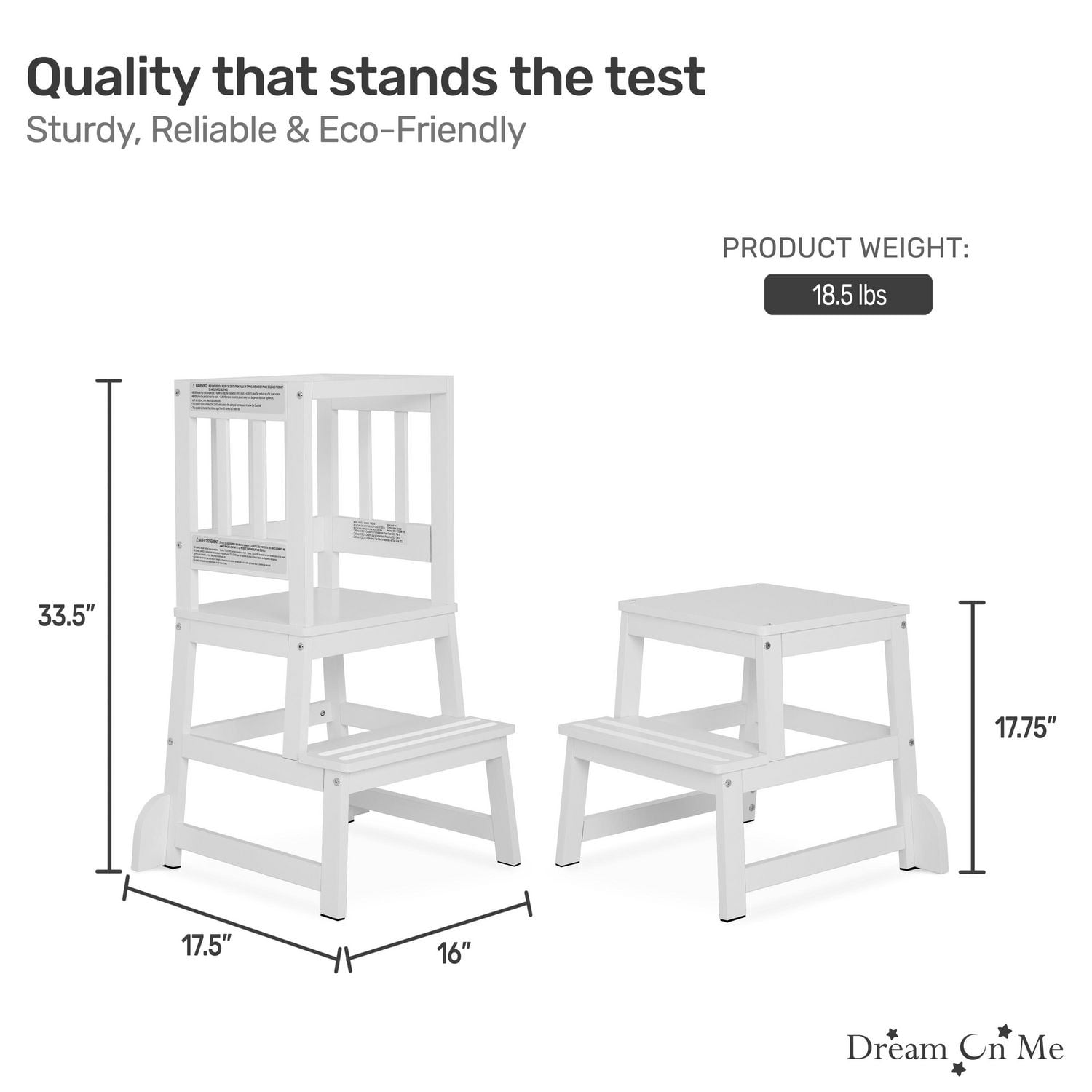 Dream On Me 2-in-1 Funtastic Tower and Step Stool
