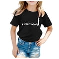 thumbnail image 1 of Hauts d'Été pour Filles en Bas Âge T-Shirts Unisexes à Manches Courtes Col Rond Design Décontracté T-Shirt de Printemps pour Garçon 6-7T, 1 of 4