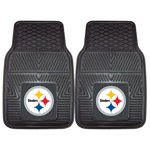 FanMats NFL Pittsburgh Steelers Vinyl Car Mat - Set of 2