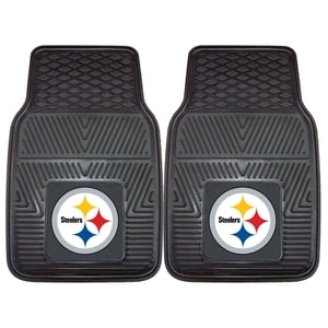 FanMats NFL Pittsburgh Steelers Vinyl Car Mat - Set of 2