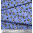 thumbnail image 2 of Soimoi Poly Georgette Fabric Star,Leaves & Rose Floral Decor Fabric Printed Yard 42 Inch Wide, 2 of 3