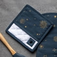 thumbnail image 4 of Thyme & Table 2-Pack Kitchen Set Oven Mitt and Potholder, Navy Celestial, 4 of 6