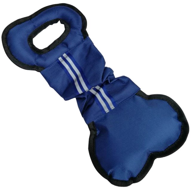 Dog Tug Toy Bite Resistant Bone Shape Funny Pet Interactive Toy Dog Teething Toy
