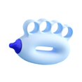 thumbnail image 4 of Lipstore Renforceur de Prise pour Enfants Plusieurs Niveaux de Résistance 10-15 Lb Balle pour Doigt Bleu, 4 of 8