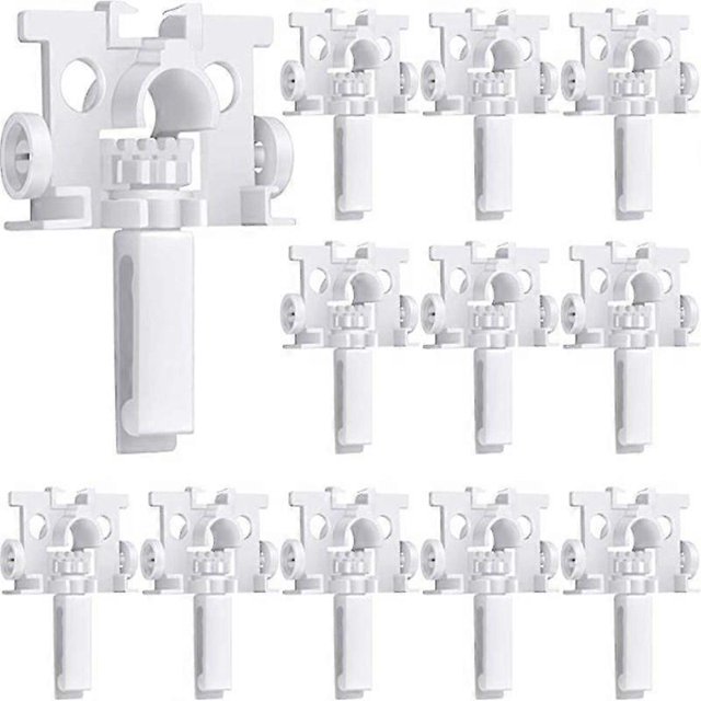 20 Pcs Support de Réparation de Stores Verticaux avec Tige Kit de Réparation de Stores Verticaux Pièces de Rechange pour Stores Blancs