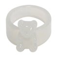 thumbnail image 1 of LYMAYTER Candy Color Ring Little Bear Ring - Korean INS Style, Acrylic, 1 of 7