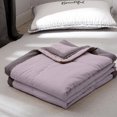 thumbnail image 4 of Cooling Blankets Skin Friendly Plain Print Washed Cotton Bed Blanket Tear Resistant 55x79IN Summer Comforter King Size Plush Throw Blankets for Couch Summer Items Keep Cool for Night Sweats, 4 of 6