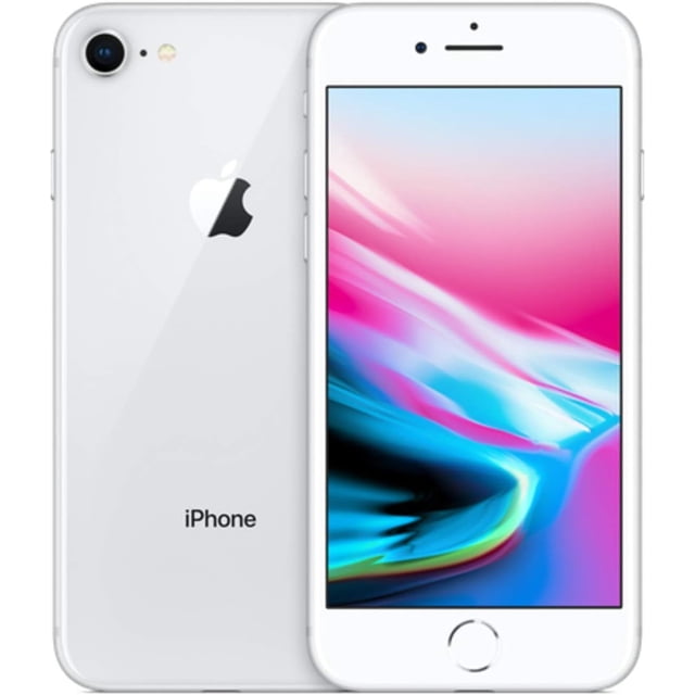 Restored Apple iPhone 8 - 64GB – Silver – 12MP Rear & 7MP Front Camera - Fully Unlocked Smartphone - Fair Condition