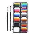 thumbnail image 3 of lionlar Face Body Paint Set Palette Washable Photo Prop with Brushes Facepaints Painting, 3 of 9