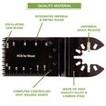 thumbnail image 4 of Oscillating Multi-tool Blade - 6 Types Heavy Duty Oscillating Saw Blade - Universal Fit Quick Release - 20 Pack, 4 of 5