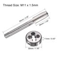 thumbnail image 2 of Unique Bargains M11 x 1.5mm Metric Tap and Die Set Machine Thread Tap with Round Die, 2 of 6
