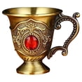 thumbnail image 2 of PEONAVET Wine Glass Household Metal White Wine Glass Alloy Pattern Gemstoned Decoration Classical Wineware Many Options To Choose From, 2 of 2