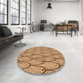 thumbnail image 4 of Ahgly Tapis Rectangulaire Lavable en Machine Intérieur Transitionnel Jaune Orange, 5 Pieds x 7 Pieds, 4 of 7